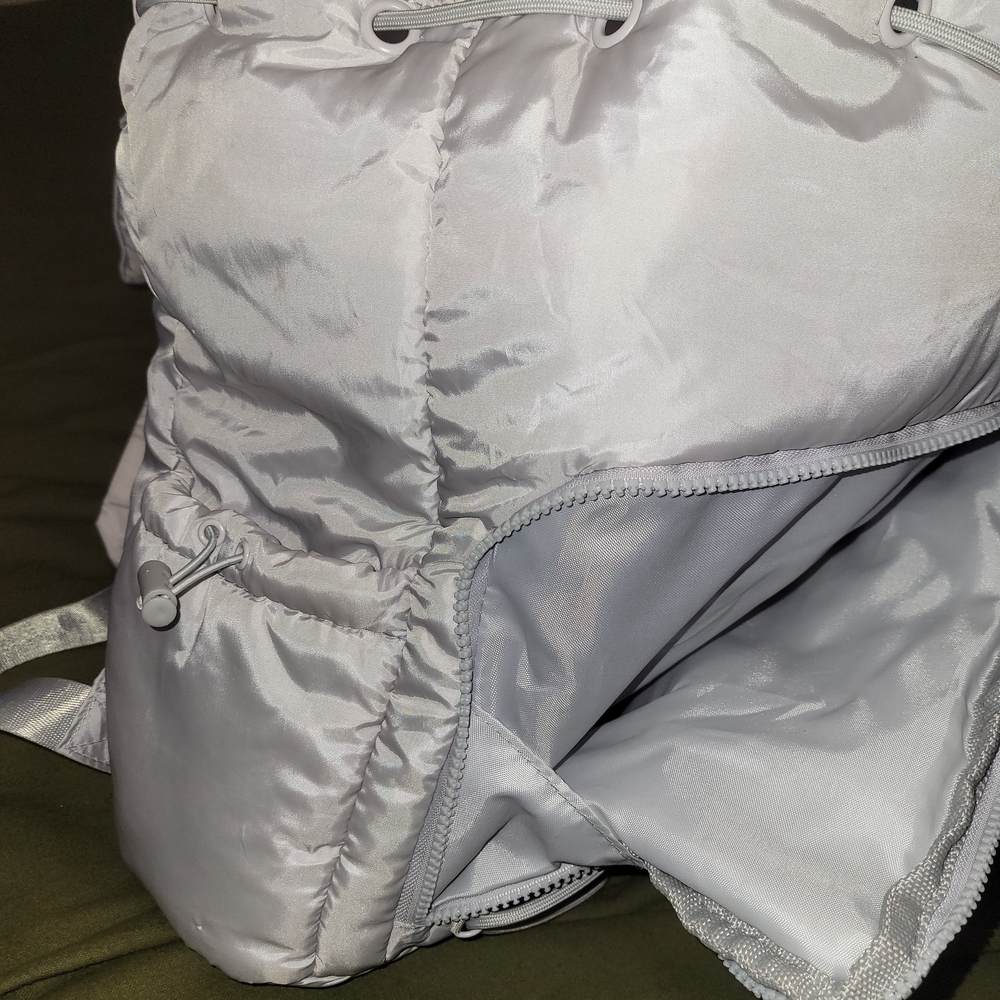 Silver Quilted Backpack - Picture 6 of 9
